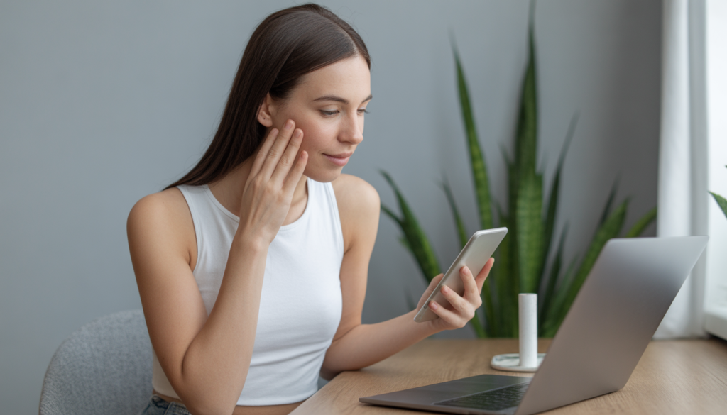 The current image has no alternative text. The file name is: ideogram-v3.0_How_Blue_Light_From_Phones_and_Laptops_Affects_Your_Skin_And_What_to_Do-0.png